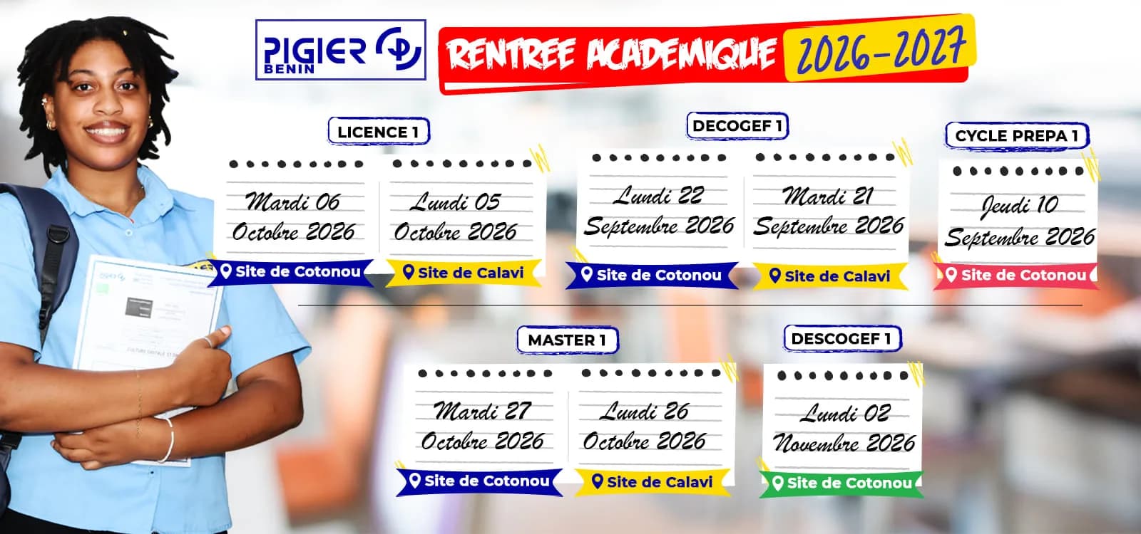 Rentrée Académique PIGIER BENIN 2026-2027