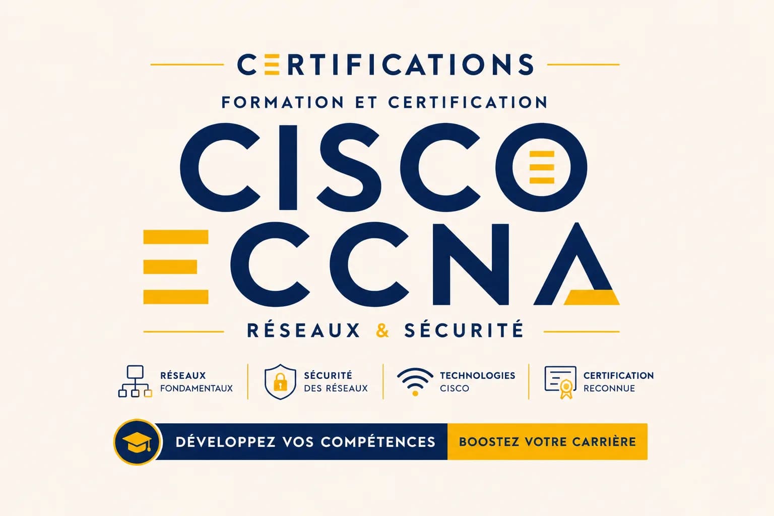 Formation et certification CISCO CCNA : Réseaux & Sécurité